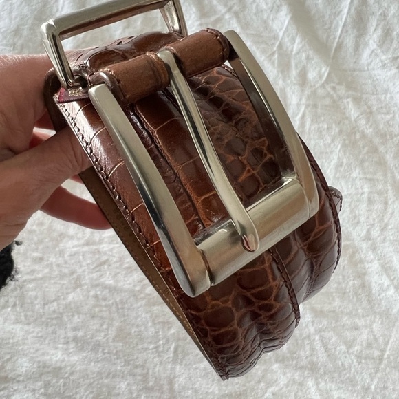 Arden Leather Mens Belt Size 90/36 Brown Italian Leather. - Picture 2 of 7